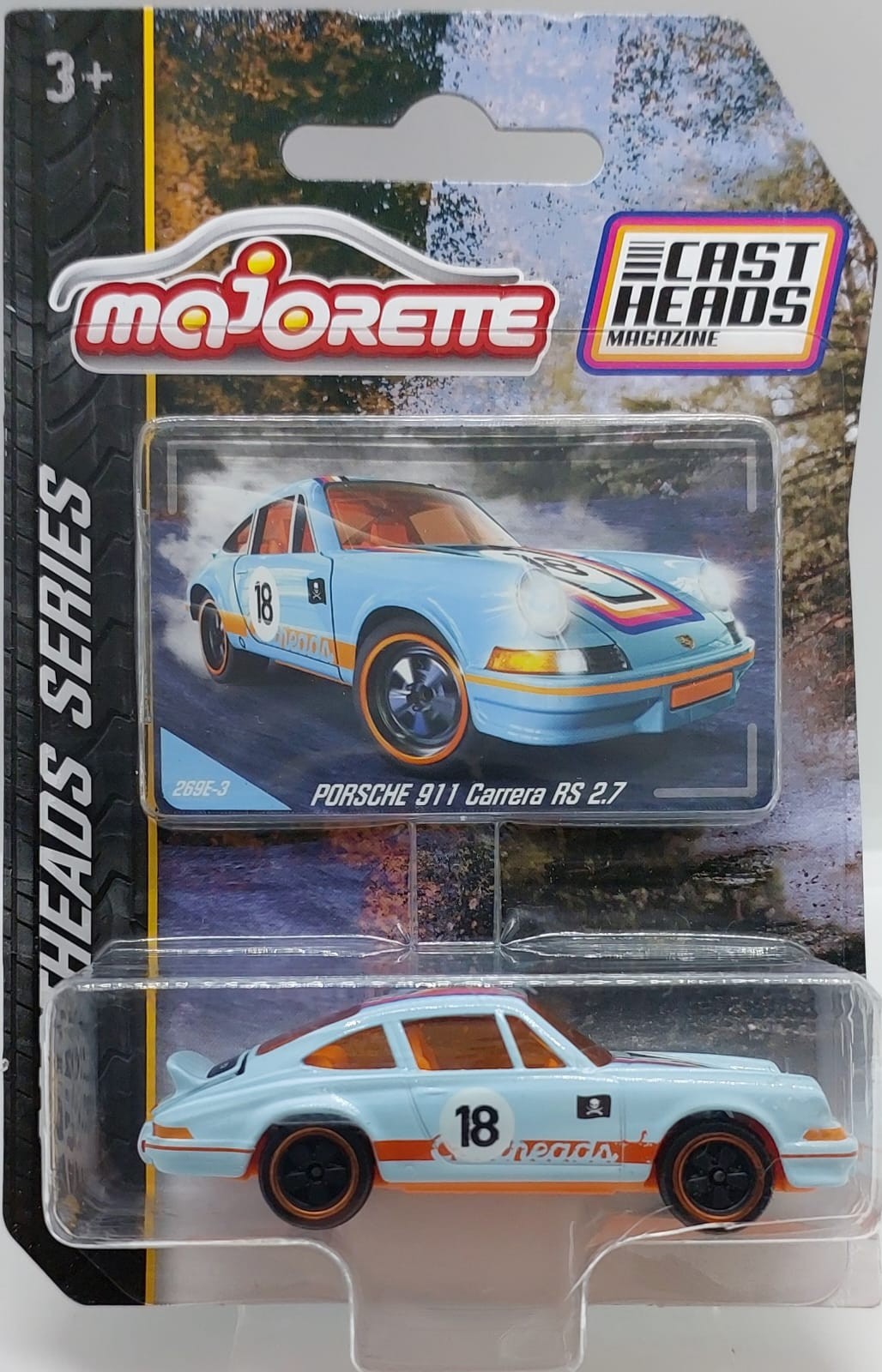 Majorette CastHeads Magazine Porsche 911 Carrera RS 2.7