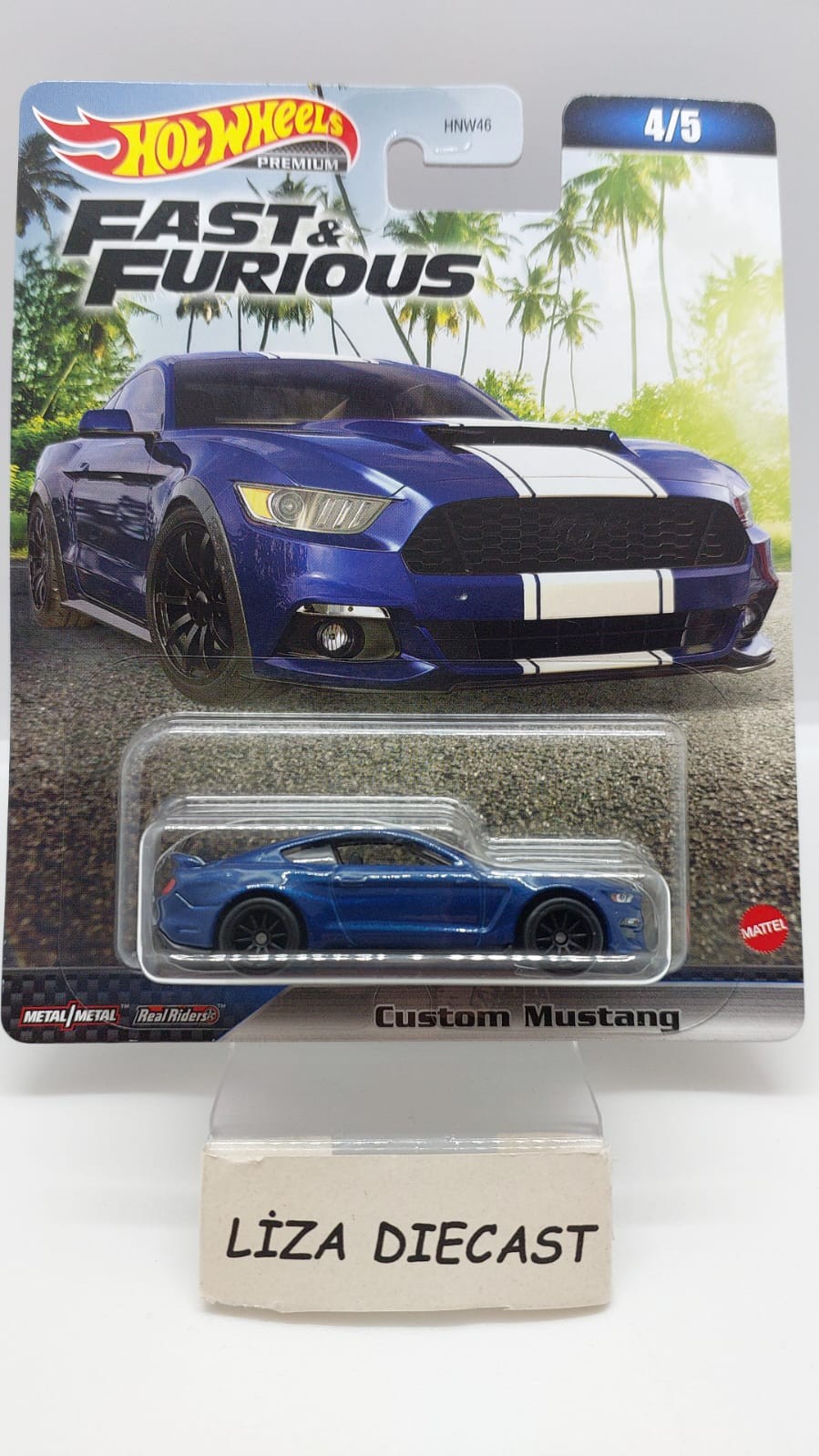 Hot Wheels Premium Fast & Furious Custom Mustang -HNW51