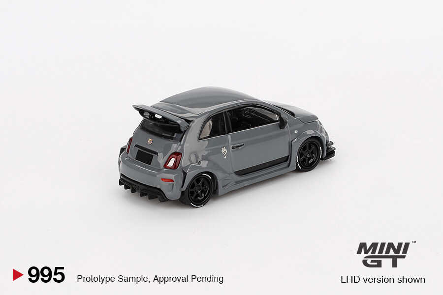 Mini GT Abarth 595 LB-WORKS x Abas Works Grey LHD  -MGT00995-L