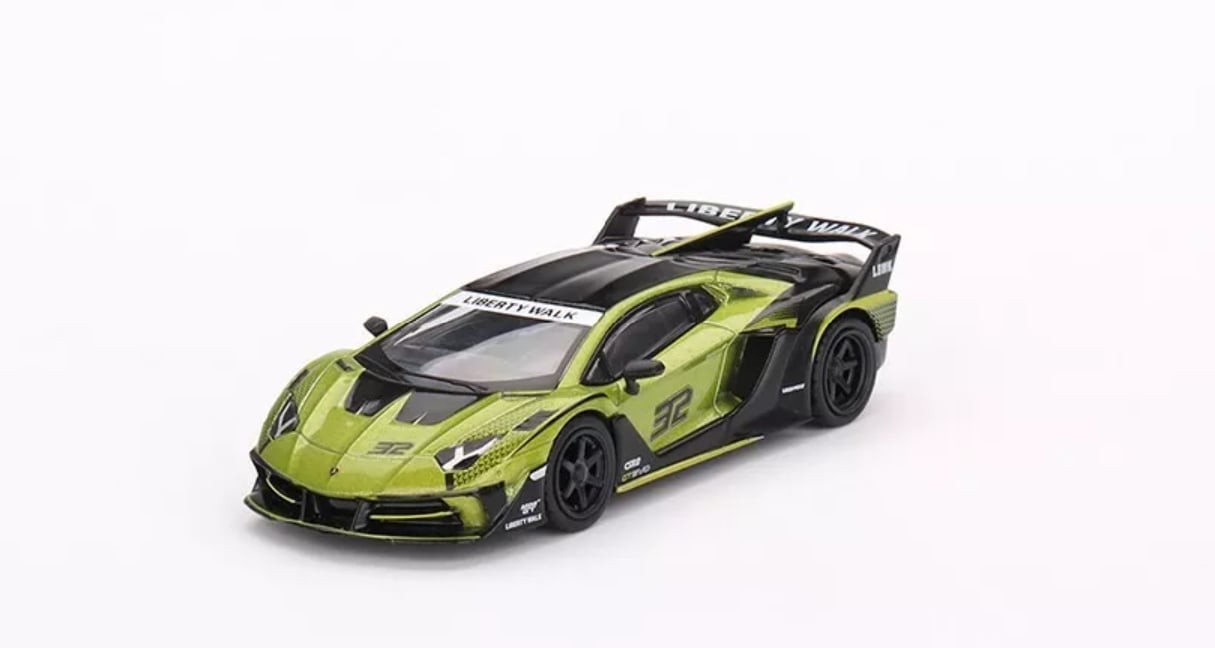 Mini GT Mijo LB-Silhouette Works Lamborghini Aventador GT EVO Lime -MGT00605-MJ