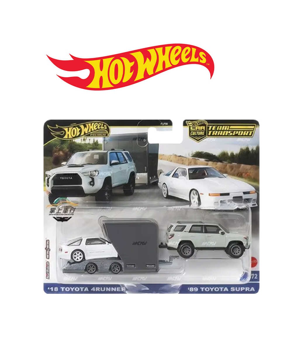 Hot Wheels Premium Team Transport Car Culture '18 Toyota 4Runner & 89' Toyota Supra -HRV37