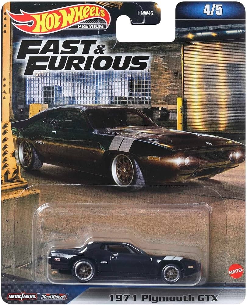 Hot Wheels Premium Fast & Furious 1971 Plymount GTX -HNW55