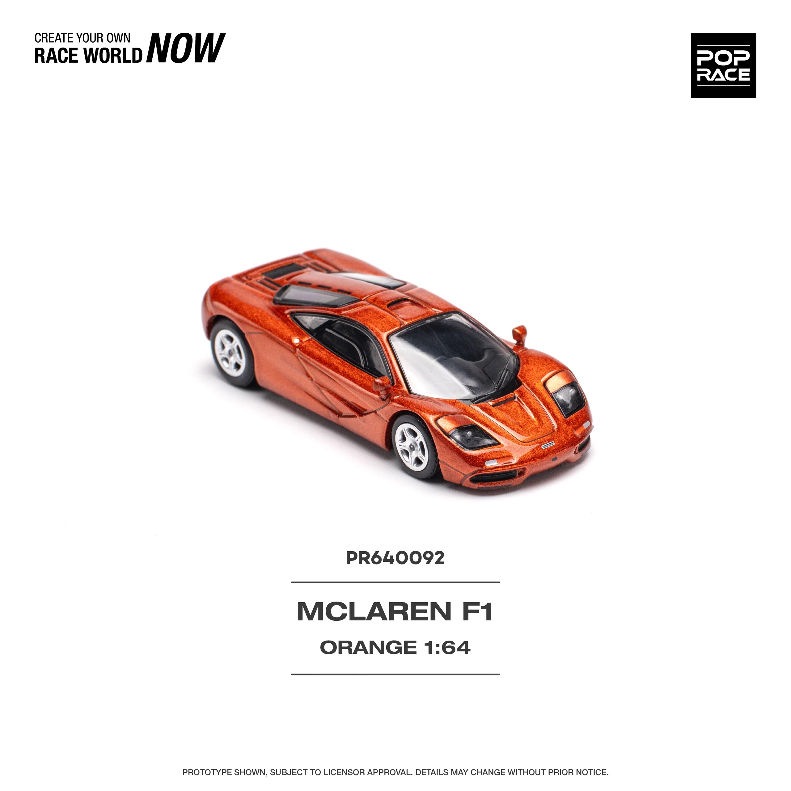 Pop Race McLaren F1 Orange -PR64-0092