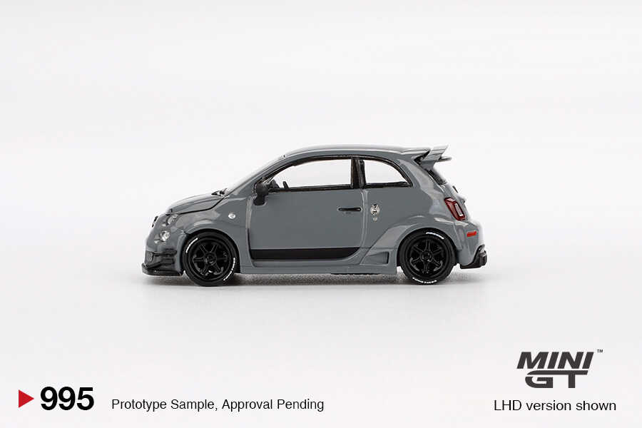 Mini GT Abarth 595 LB-WORKS x Abas Works Grey LHD  -MGT00995-L