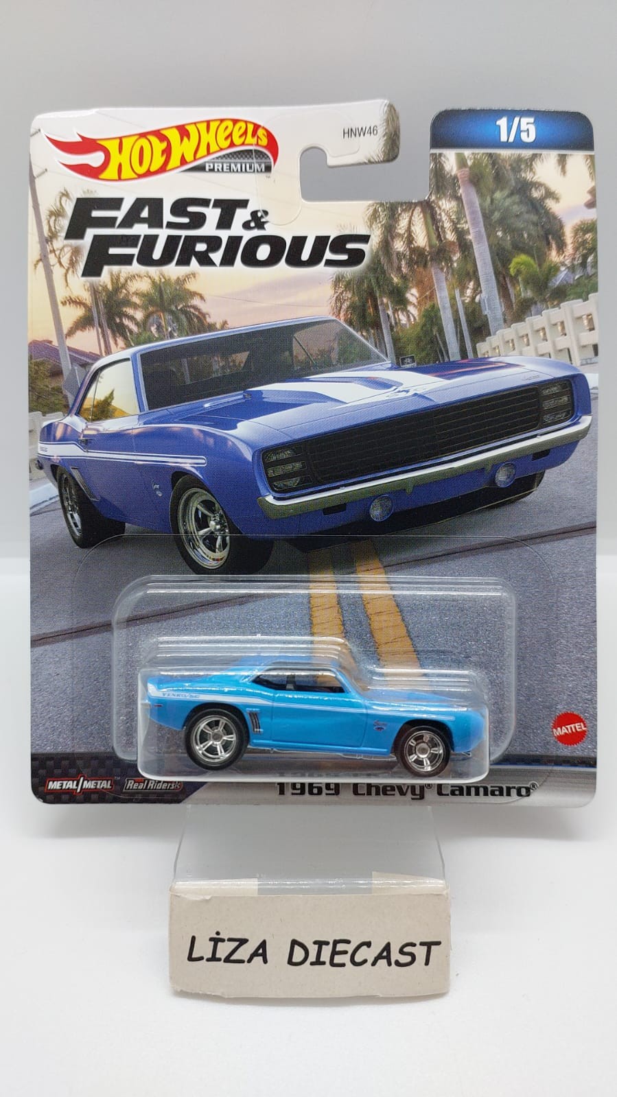 Hot Wheels Premium Fast & Furious 1969 Chevy Camaro -HKD24
