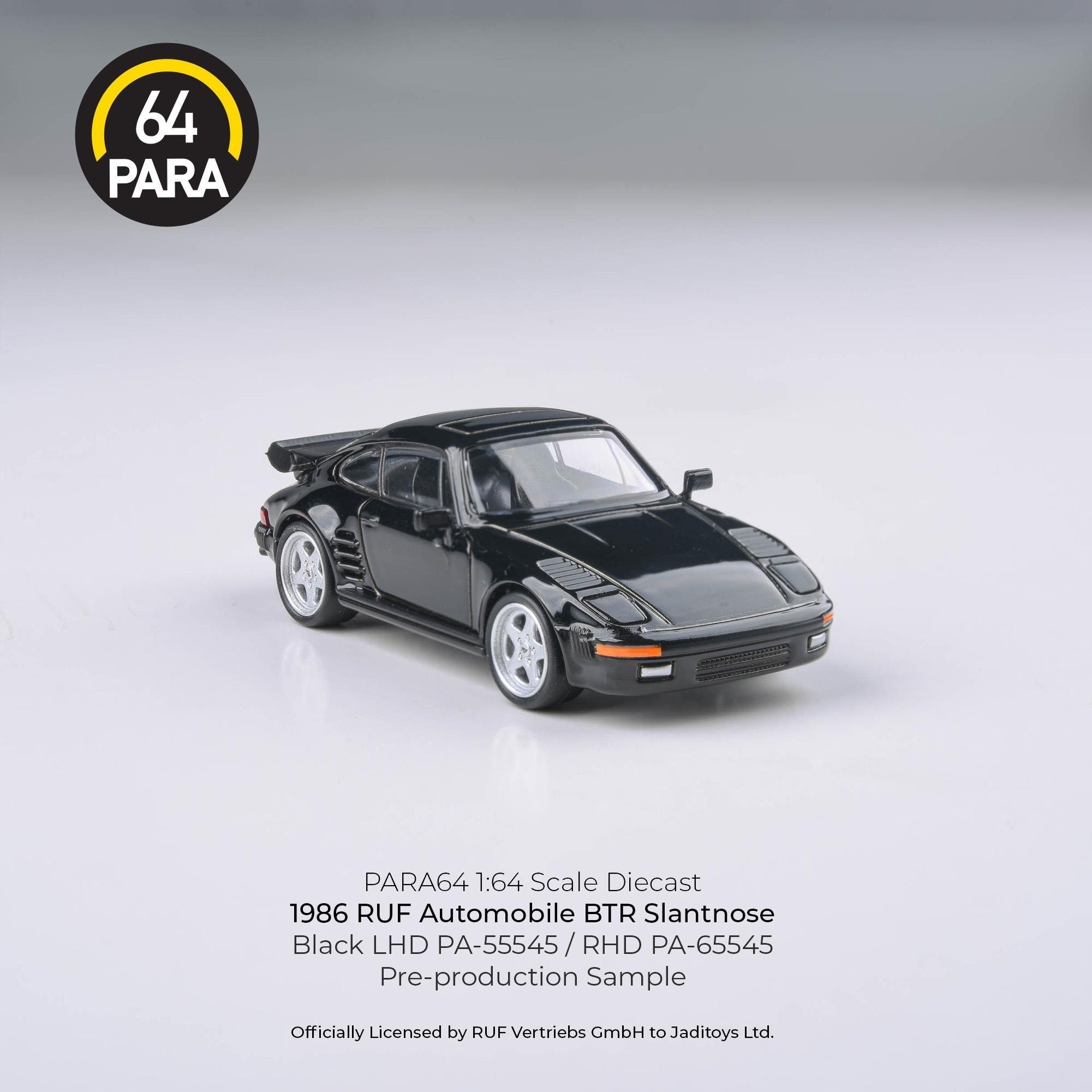 Para64 Porsche RUF 1986 BTR Slantnose Black -PA55545