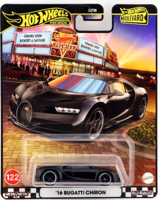 Hot Wheels Premium Boulevard '16 Bugatti Chiron -JBL30 + Koruma Kabı