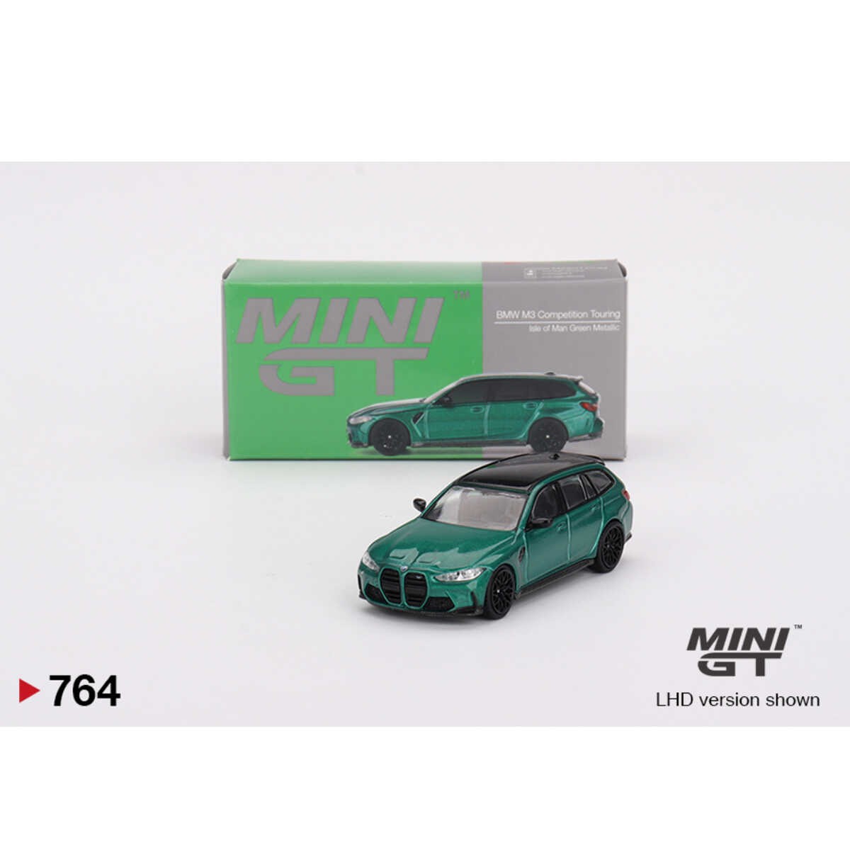 MiniGT 1/64 BMW M3 Competition Touring Isle of Man Green Metallic -MGT00764-L