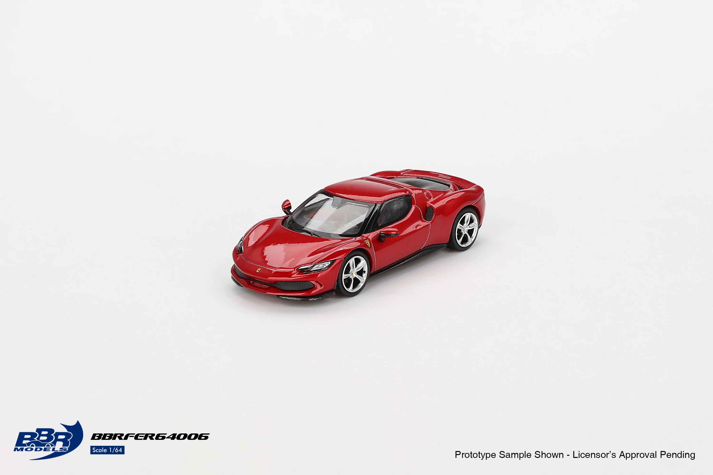 Mini GT BBR Ferrari 296 GTB Rosso Imola -BBRFER64006