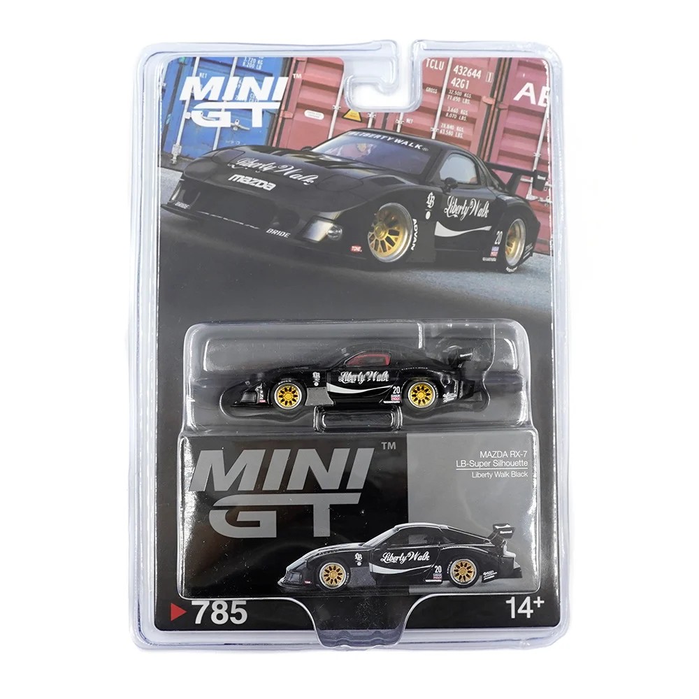 Mini GT 1/64 MAZDA RX-7 LB-Super Silhouette Liberty Walk Black - Blister Paket -MGT00785-BL