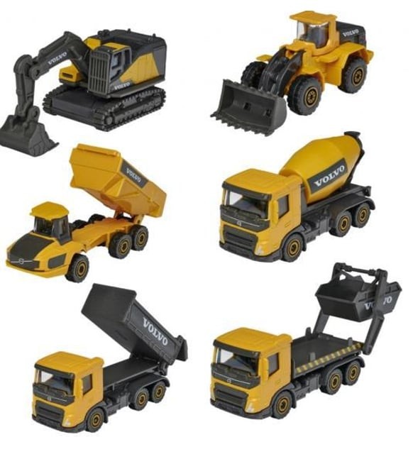 Majorette Construction İş Makineleri Volvo 6'lı Set