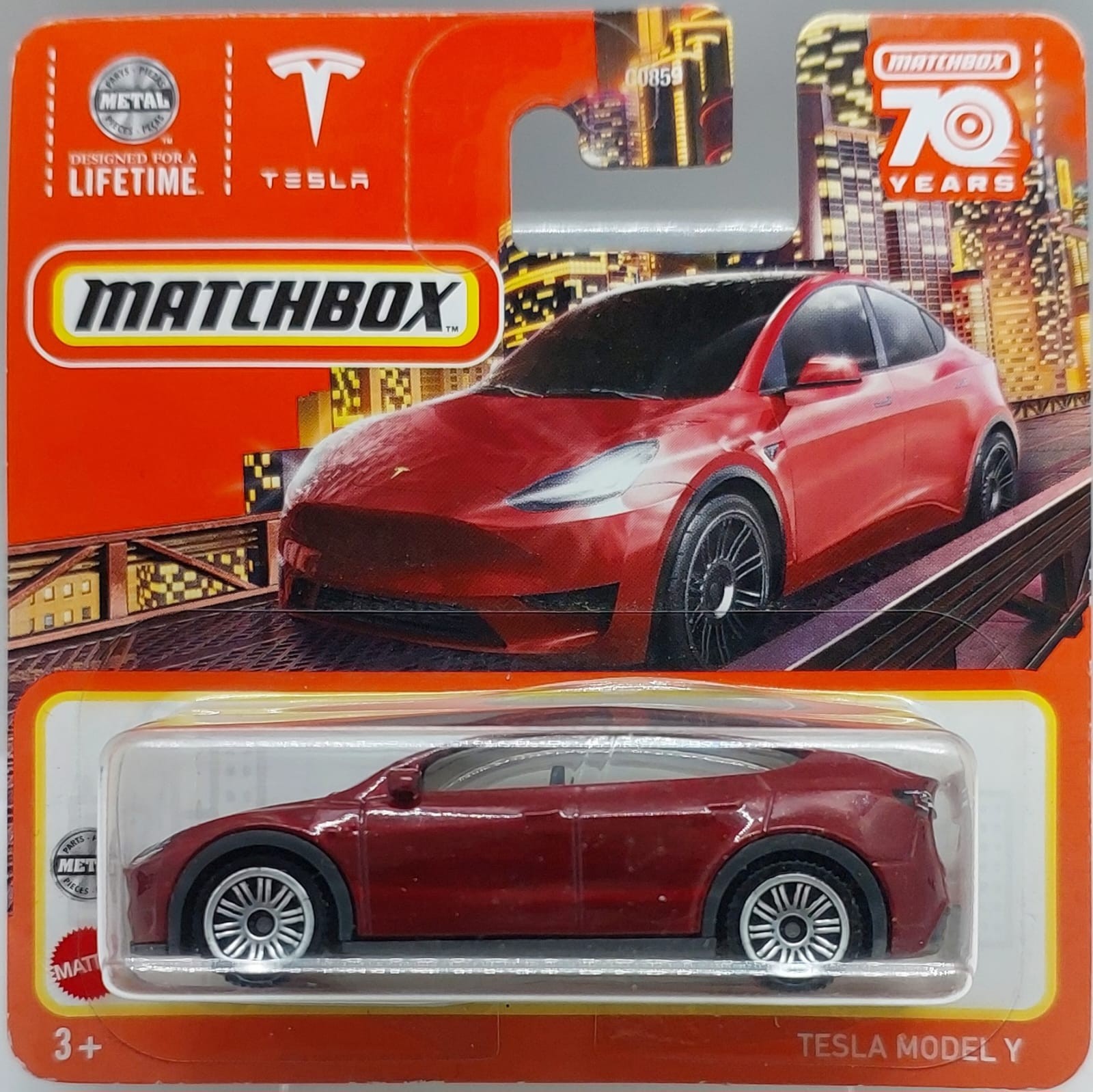 Matchbox 70 Years Tesla Model Y -HFR24 (2022) + Koruma Kabı