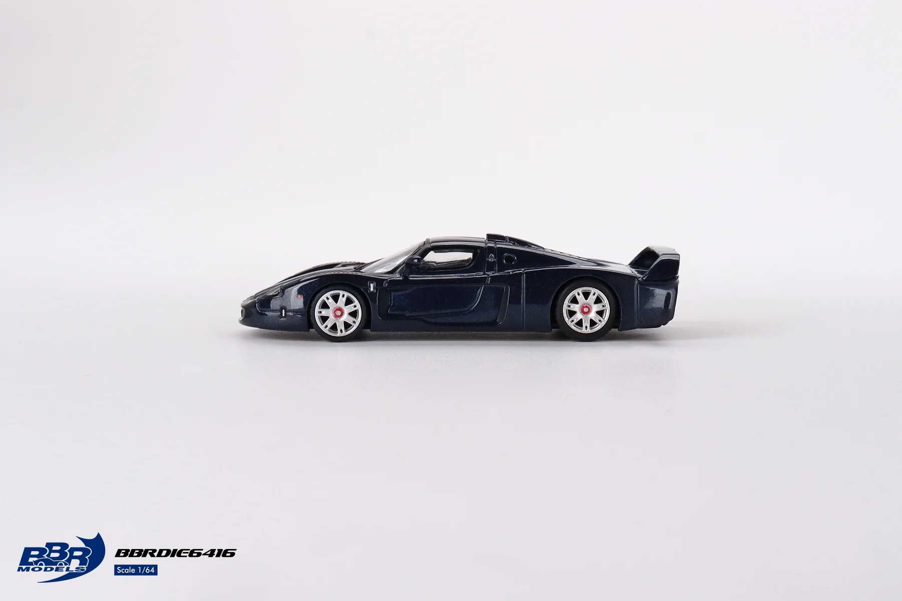 Mini GT BBR Maserati MC12 Stradale Blue Metallic w/ Stripe -BBRDIE6416