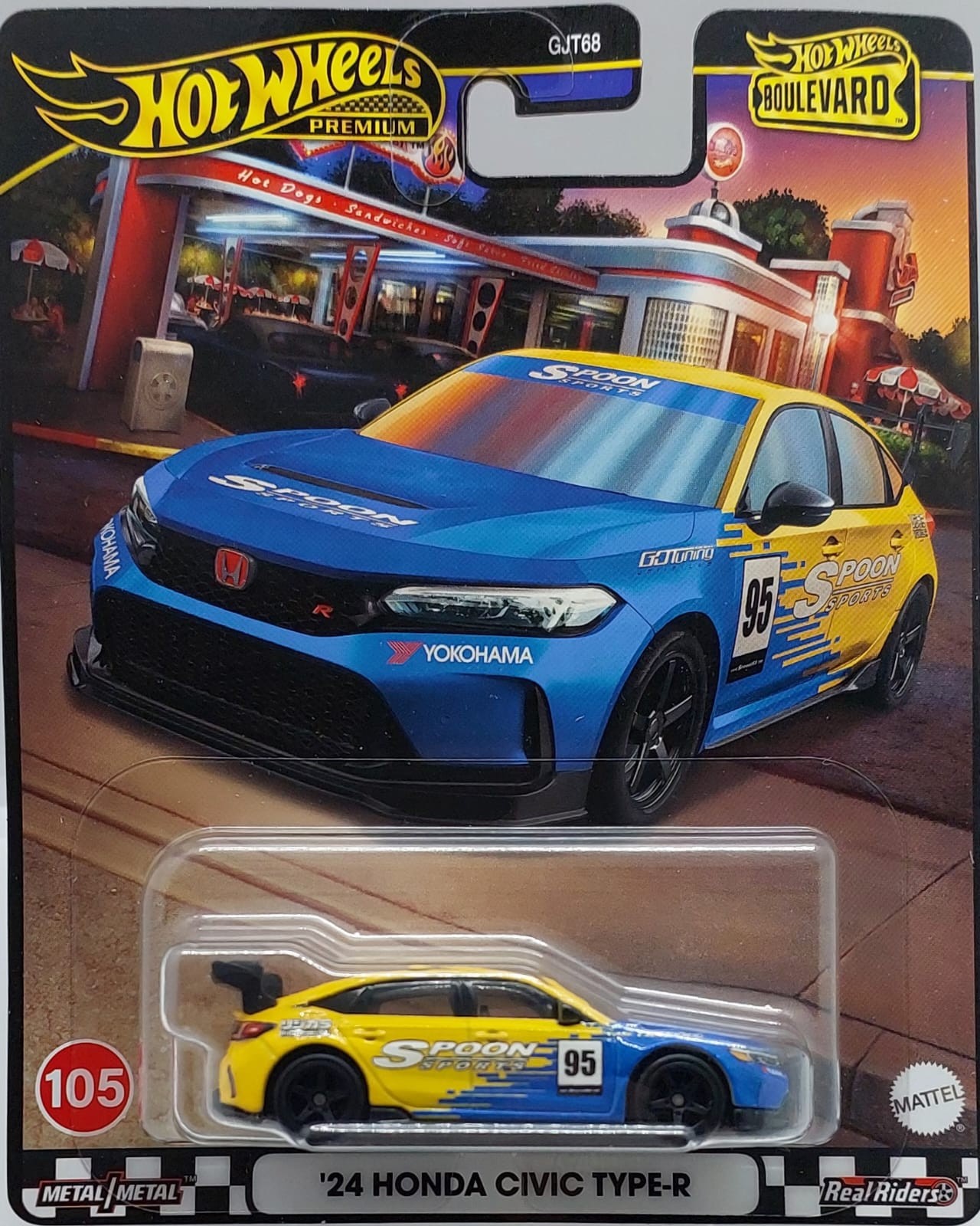 Hot Wheels Premium Boulevard '24 Honda Civic TYPE-R -HRT61