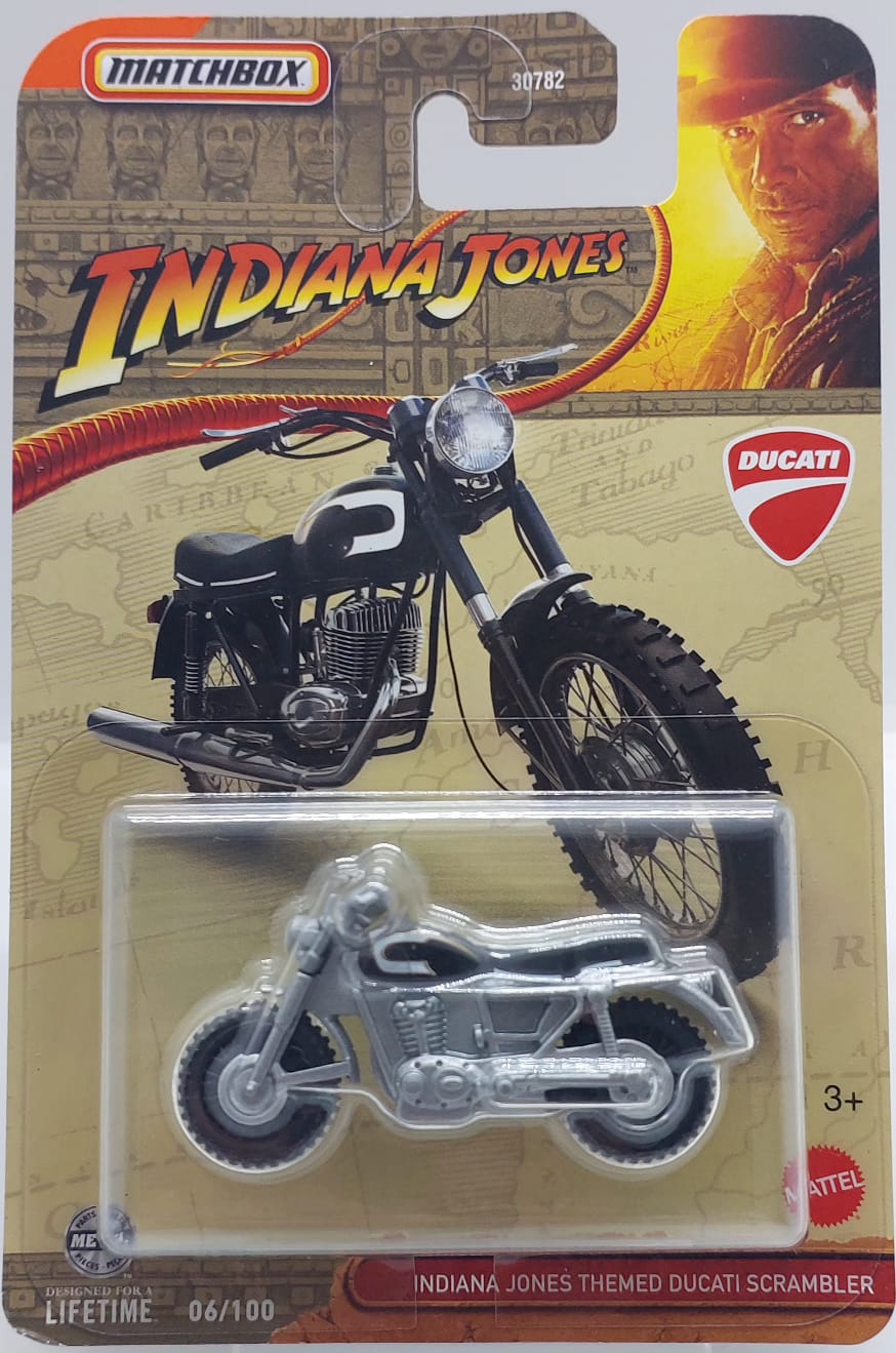 Matchbox Indiana Jones Themed Ducati Scrambler -JFD94 (Y.D.) + Koruma Kabı
