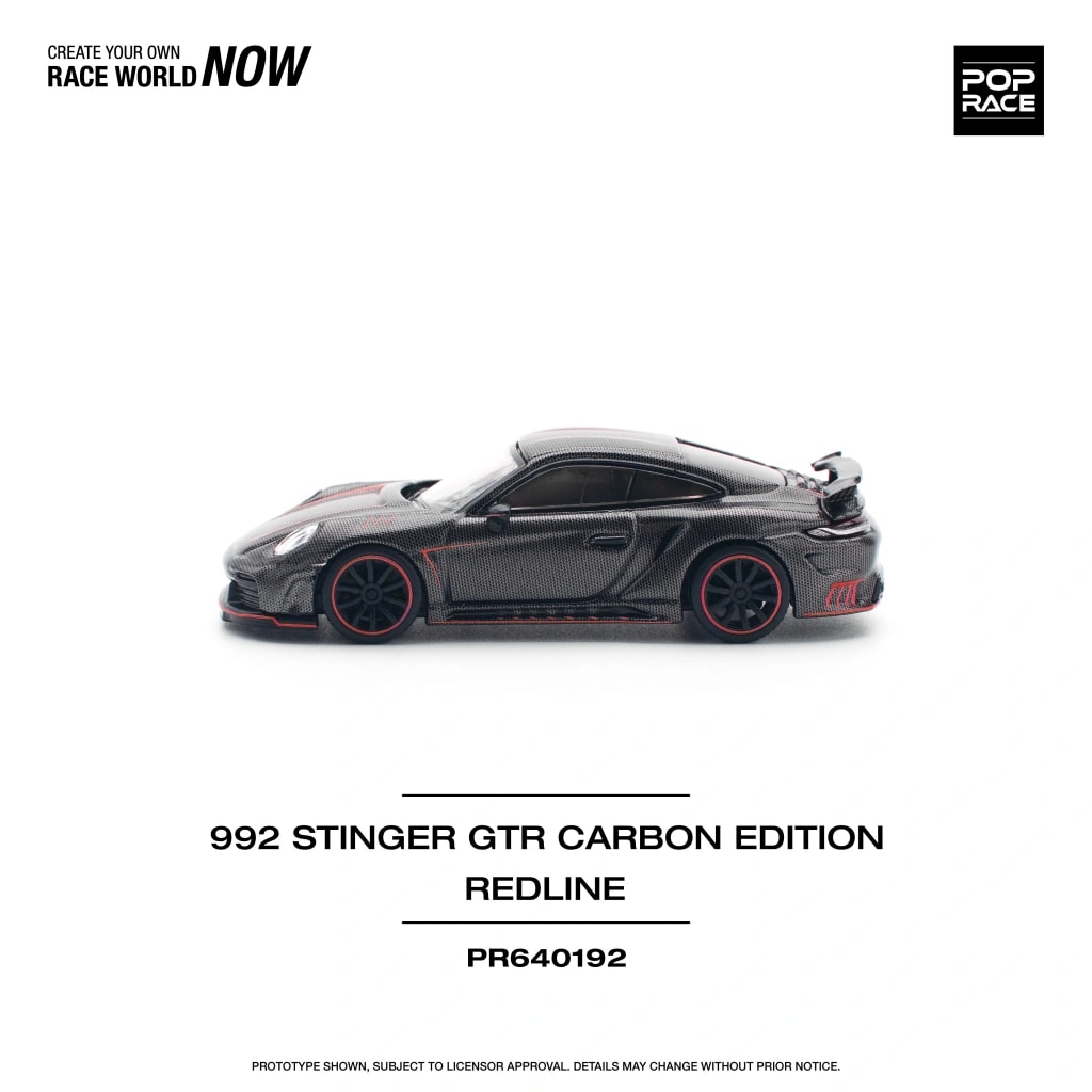 Pop Race 992 Stinger GTR Carbon Edition / Red Line -PR64-0192