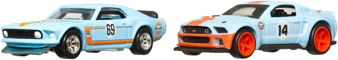 Hot Wheels Premium Car Culture 1969 Ford Mustang & 2014 Custom Mustang -HKF58 (Y.D.)
