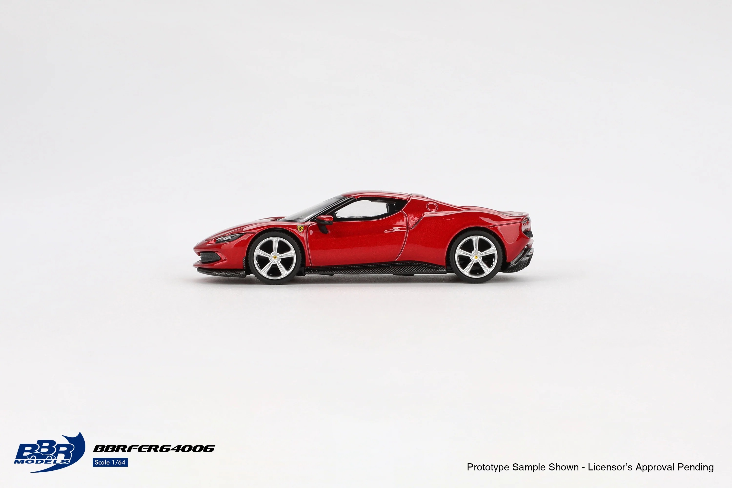 Mini GT BBR Ferrari 296 GTB Rosso Imola -BBRFER64006
