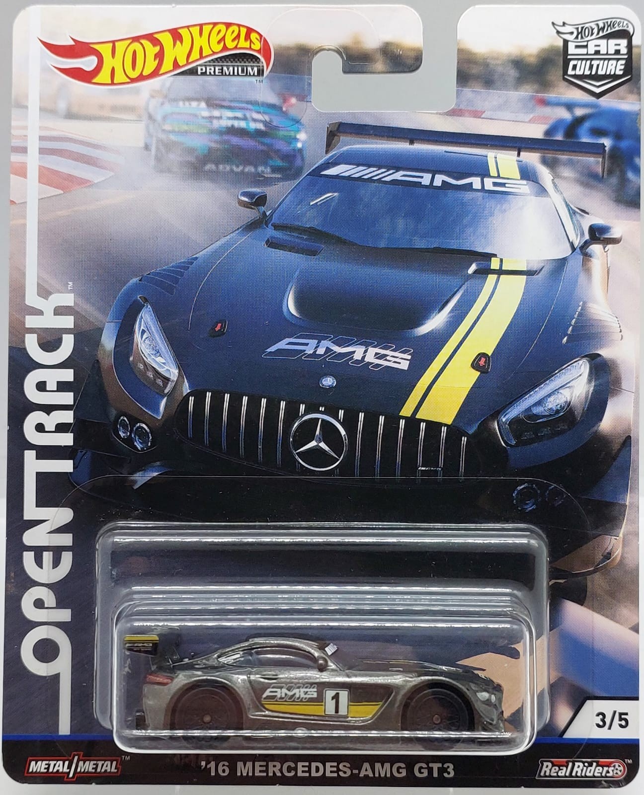 Hot Wheels Premium Car Culture Open Track '16 Mercedes-AMG GT3 -FYN62 + Koruma Kabı