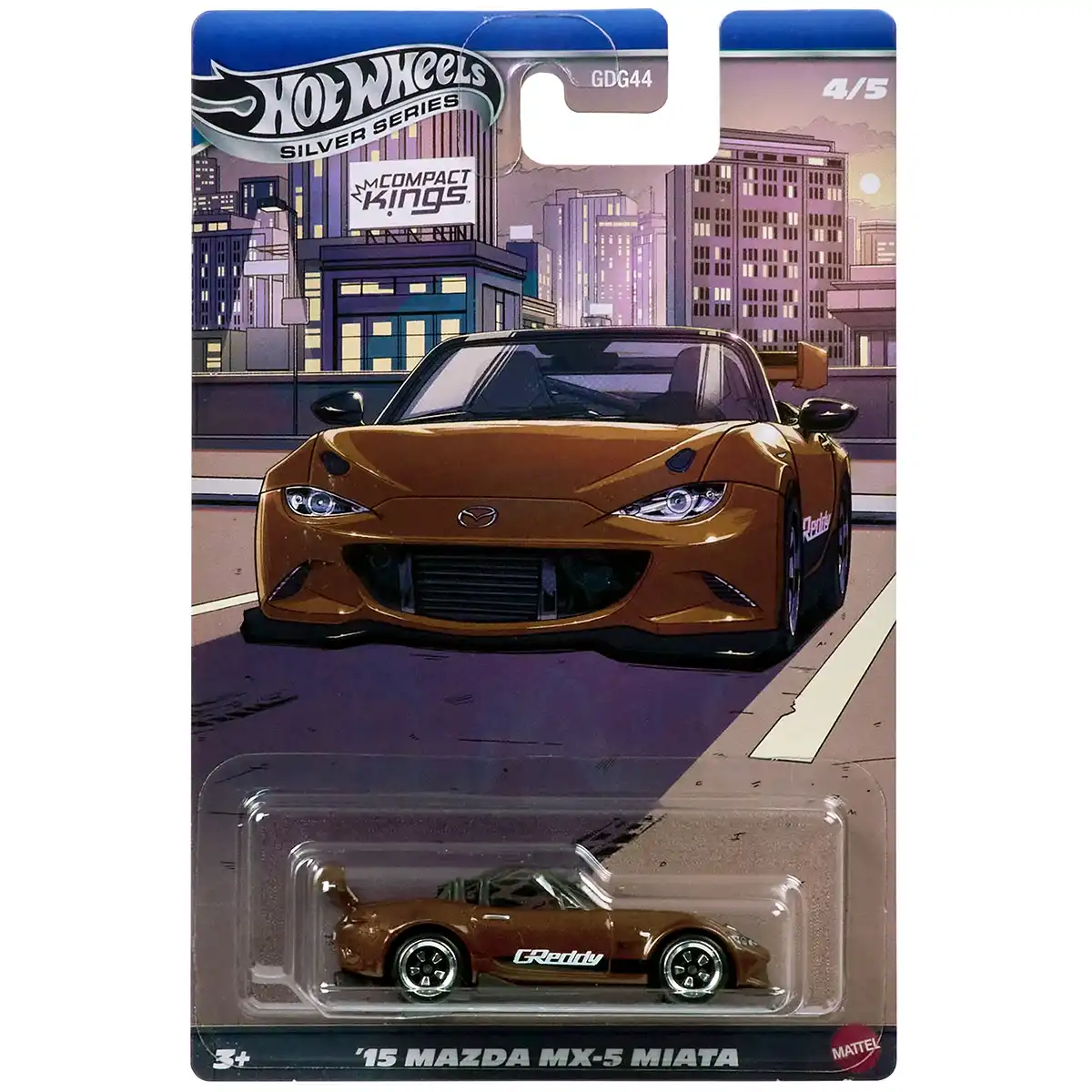 Hot Wheels Silver Series Compact Kings '15 Mazda MX-5 Miata -JKX56 + Koruma Kabı