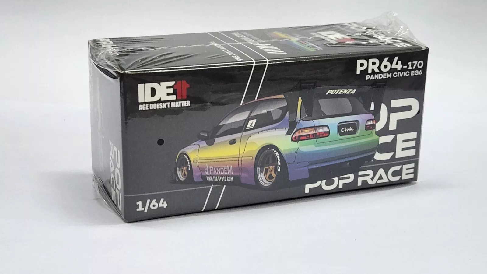 POP RACE – Pandem Civic EG6 v1.5 – Magic Chrome – PR64-0170