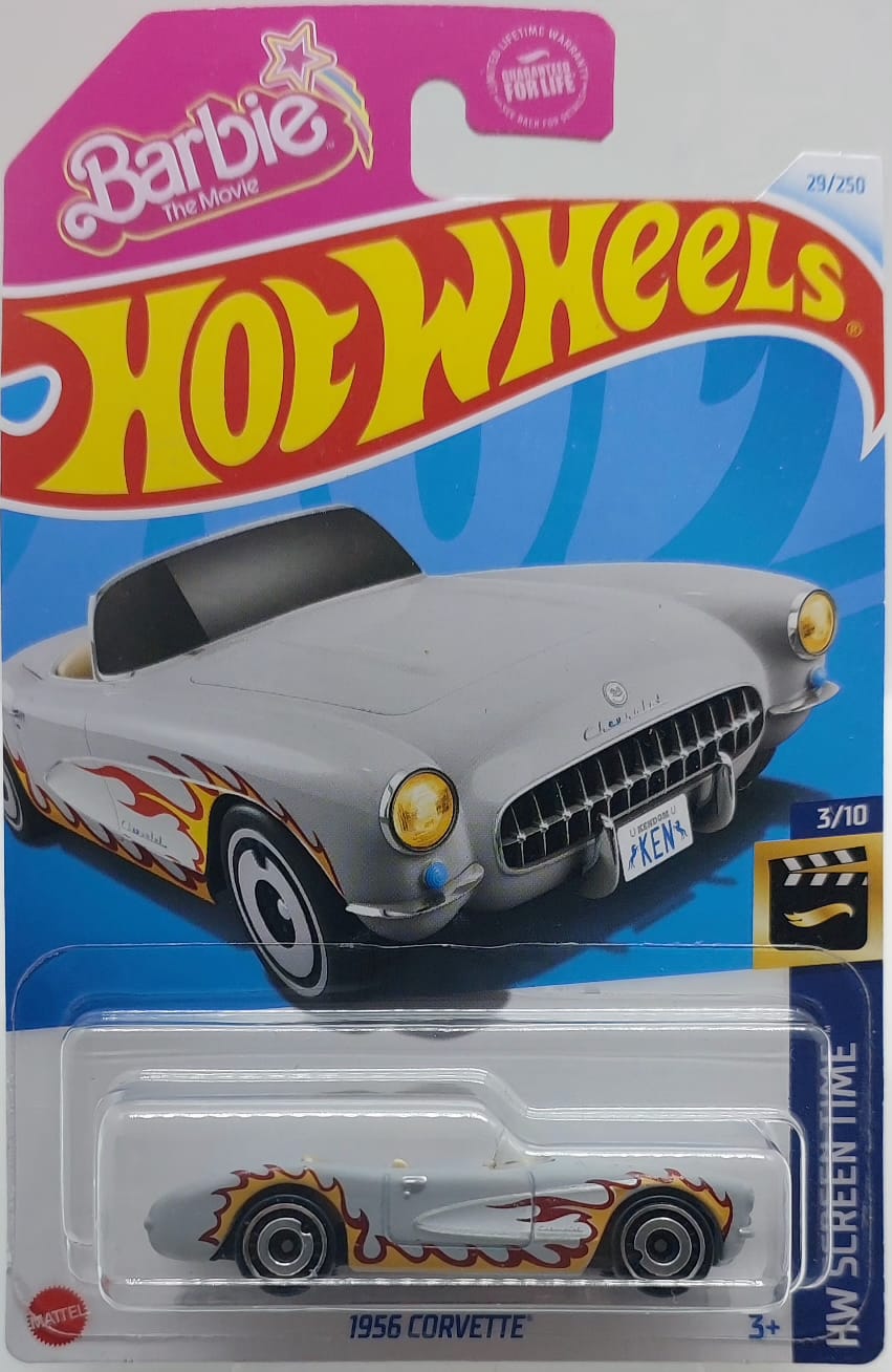 Hot Wheels HW Screen Time Barbie 1956 Corvette -HTB37 (Y.D.) + Koruma Kabı