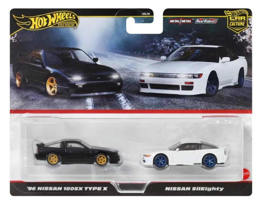 Hot Wheels Premium Car Culture '96 Nissan 180SX Type X - Nissan SilEighty -JBK96