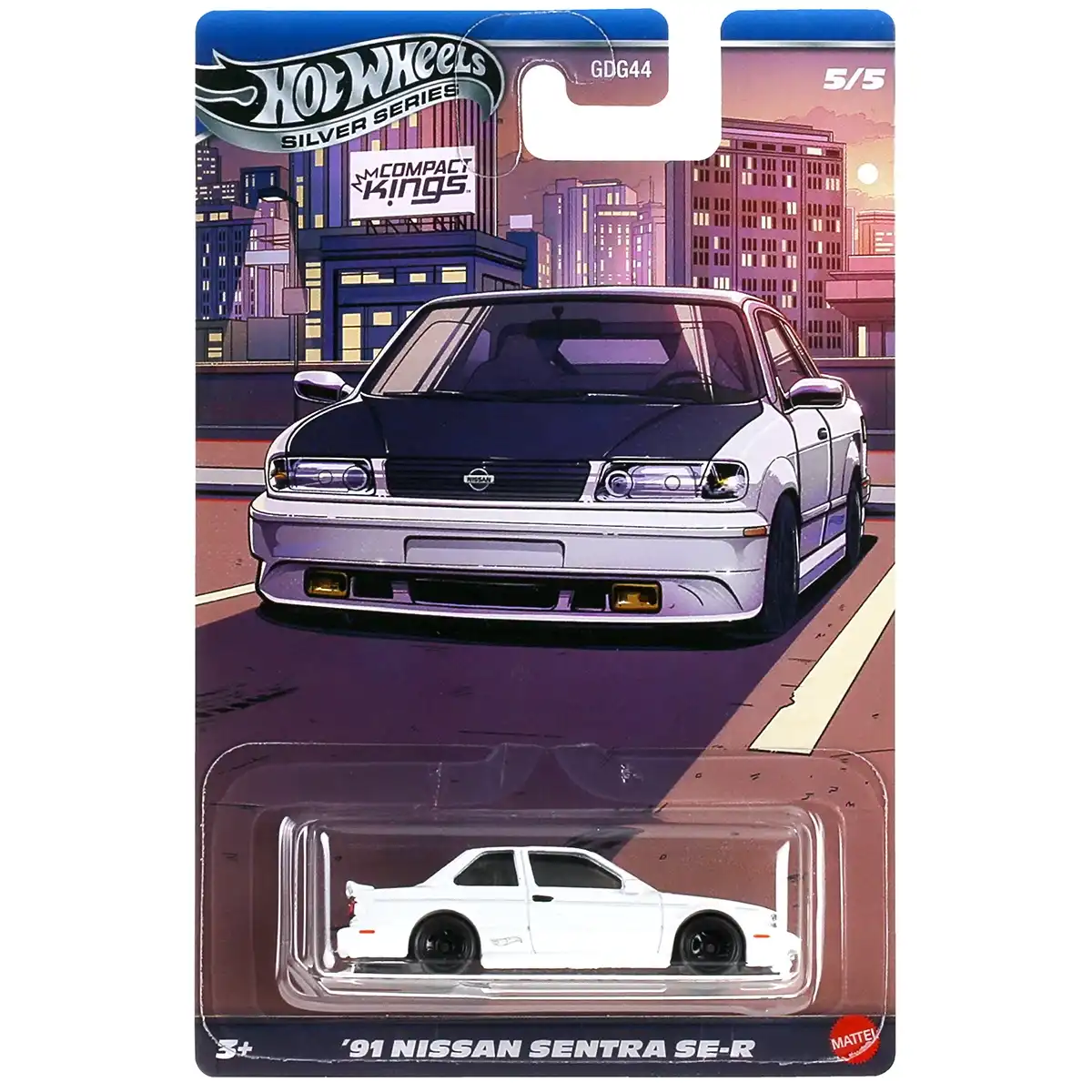 Hot Wheels Silver Series Compact Kings '91 Nissan Sentra SE-R -JKX60 + Koruma Kabı