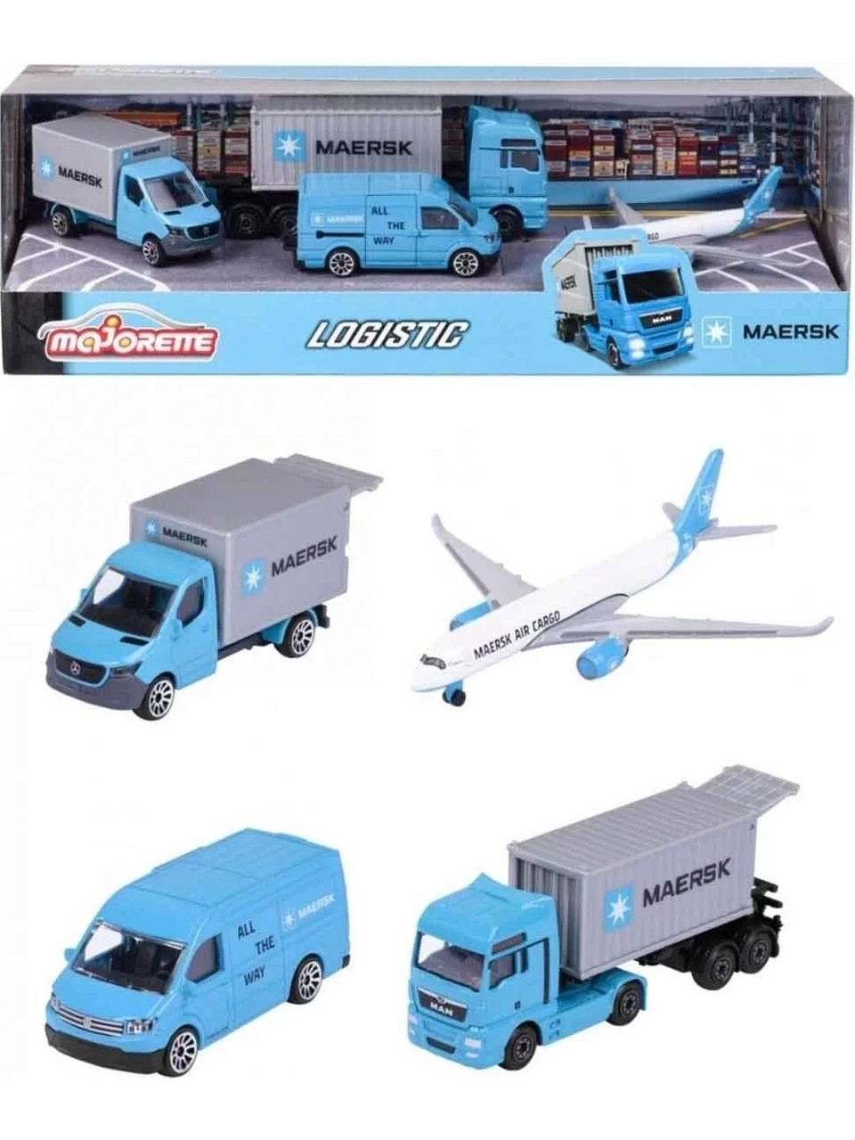 Majorette Maersk Logistic Gift Set 