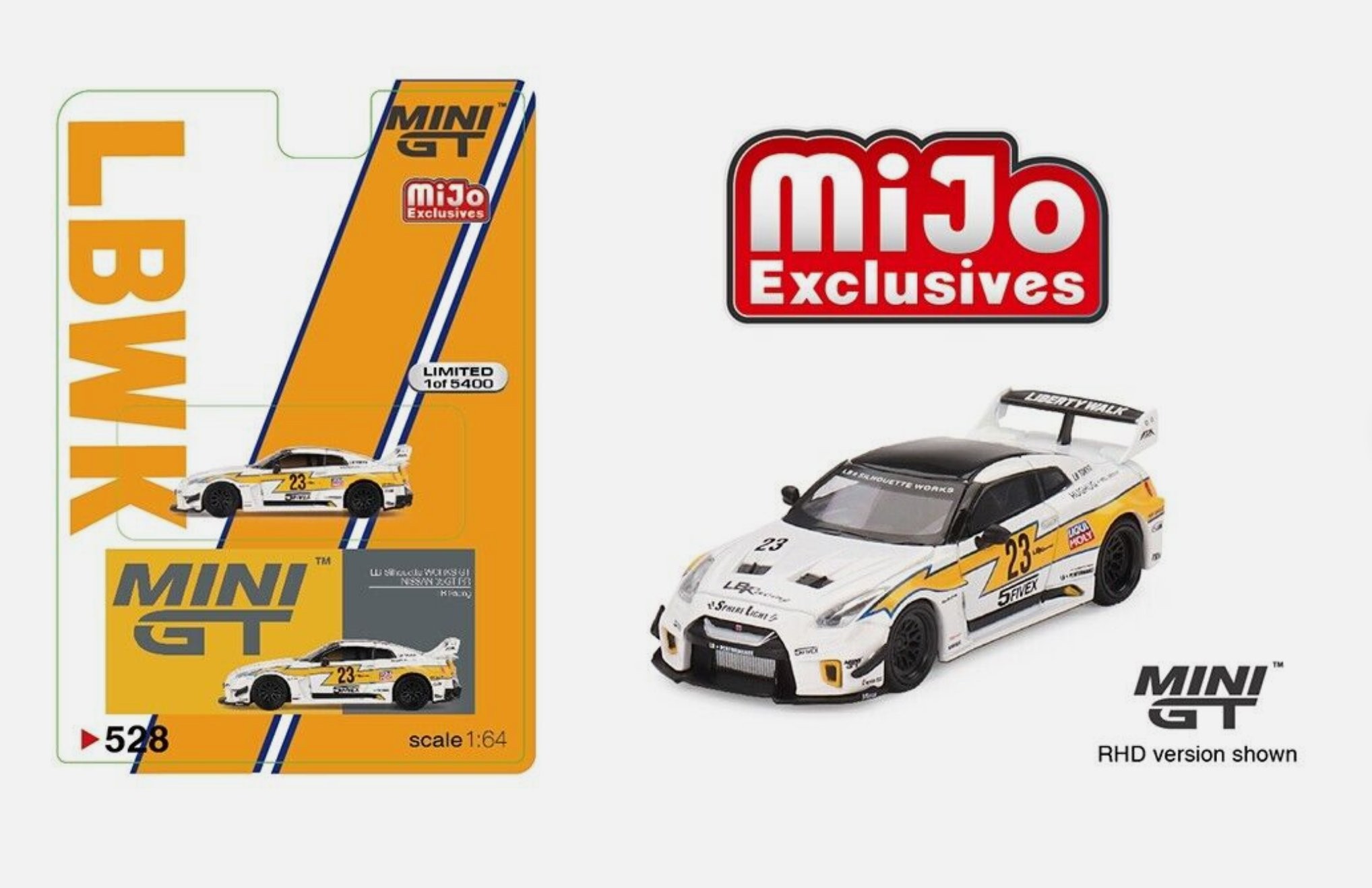Mini GT Mijo LB-Silhouette Works GT Nissan 35GT-RR Ver.1 LB Racing RHD -MGT00528-MJ