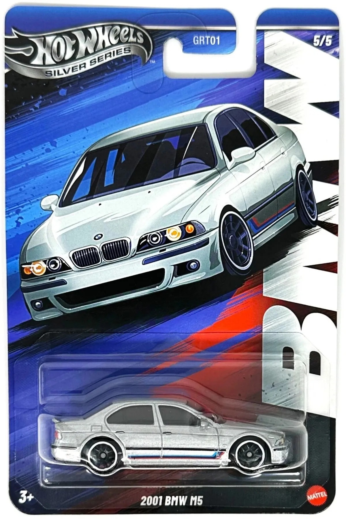 Hot Wheels Silver Series 2001 Bmw M5 -JBY58 + Koruma Kabı
