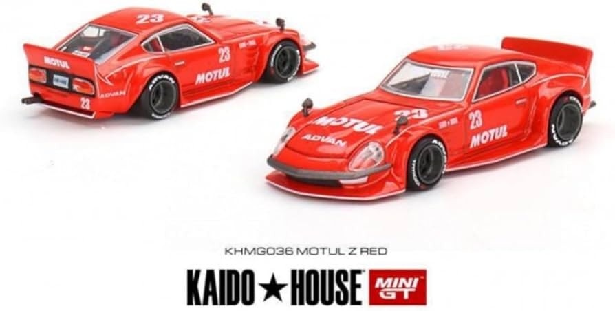 MiniGT Datsun KAIDO Fairlady Z MOTUL Z V2 KHMG036  + Mini GT 1/64 KaidoHouse Tent V1 KHMG061