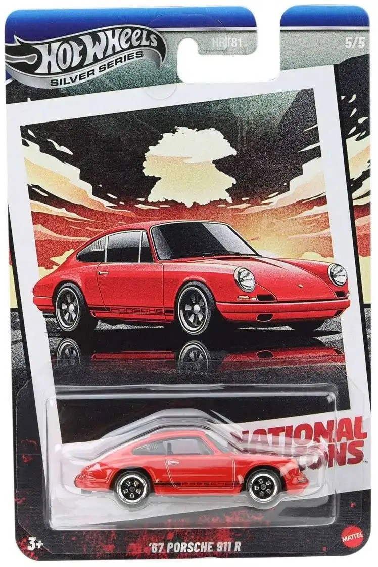 Hot Wheels Silver Series National Icons '67 Porsche 911 R -JBY86 + Koruma Kabı