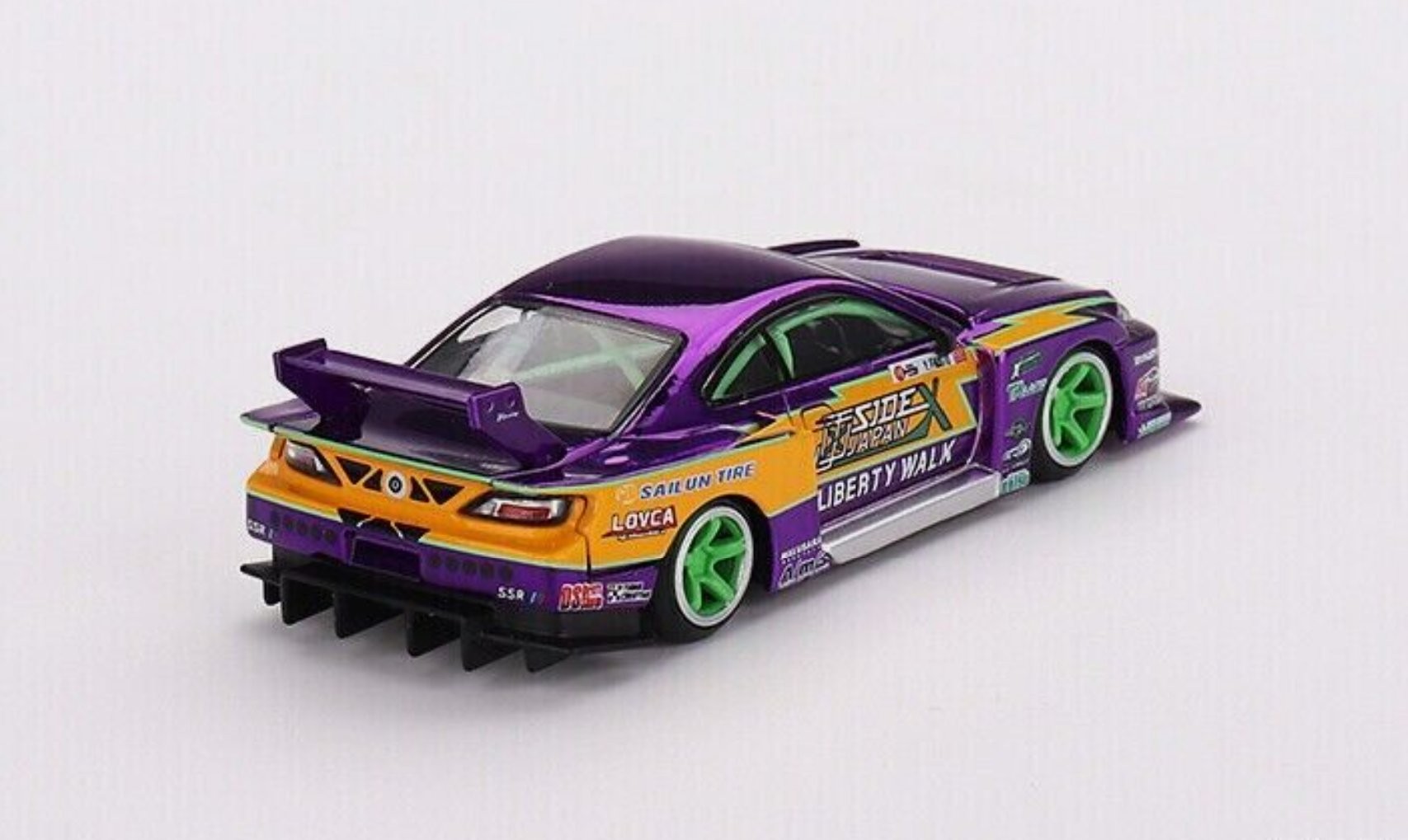 Mini GT Mijo LB-Silhouette Nissan S15 Silvia #555 2022 Formula Drift Japan -MGT00576-MJ