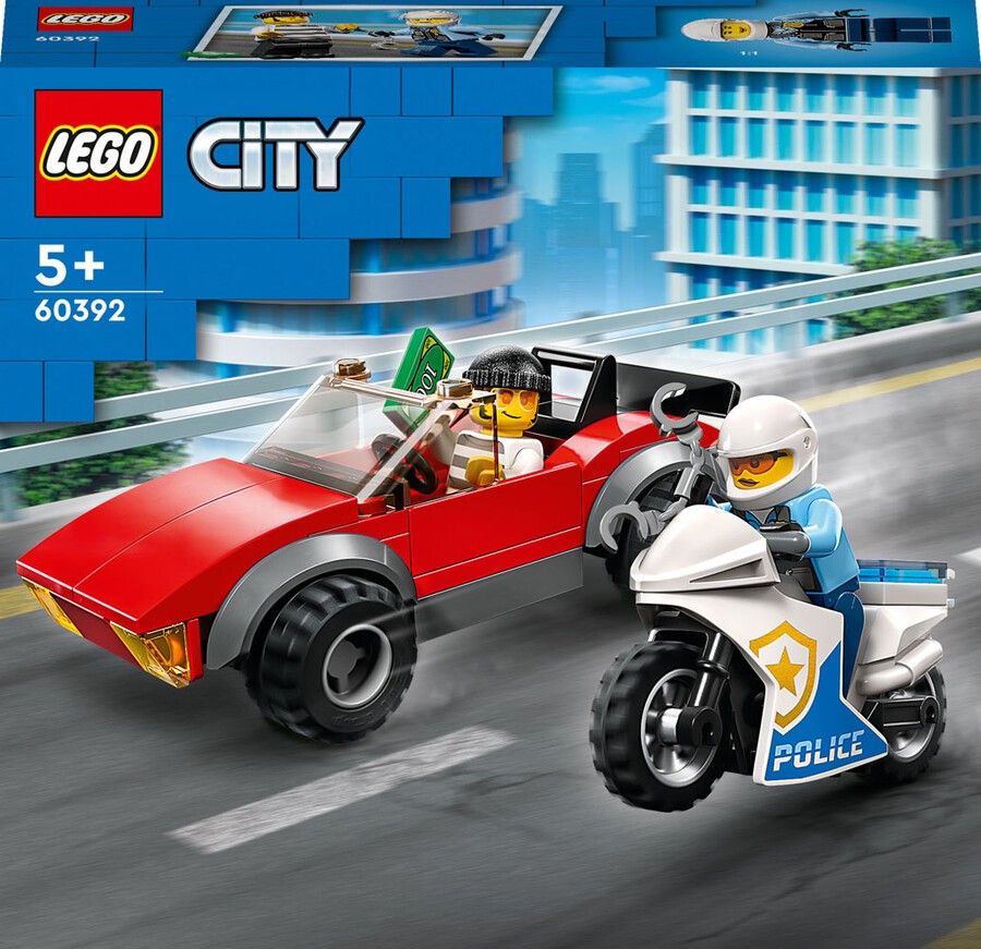 LEGO® City Polis Motosikleti Araba Takibi -60392 +5 Yaş