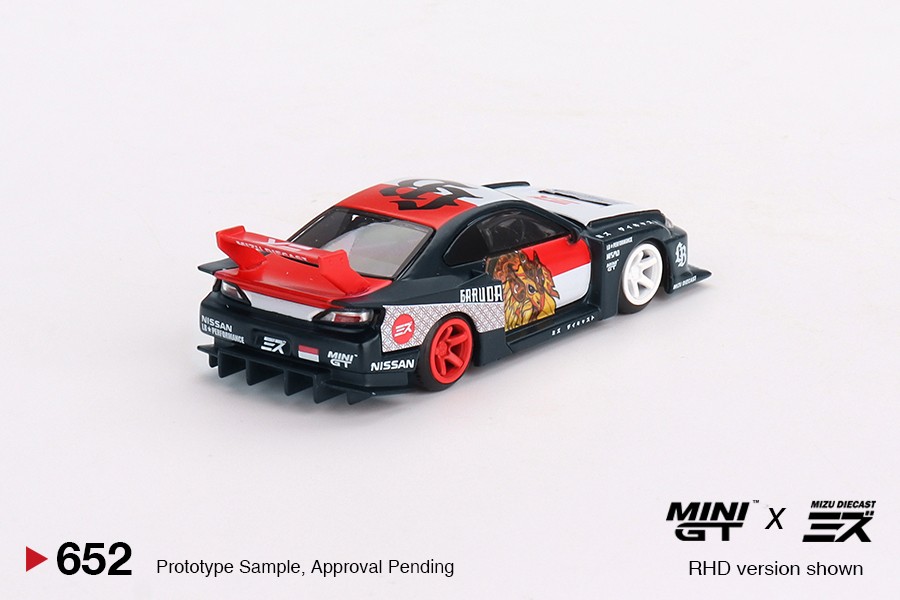 MiniGT LB-Super Silhouette Nissan SILVIA (S15)“GARUDA” MINI GT x MIZU Diecast #652