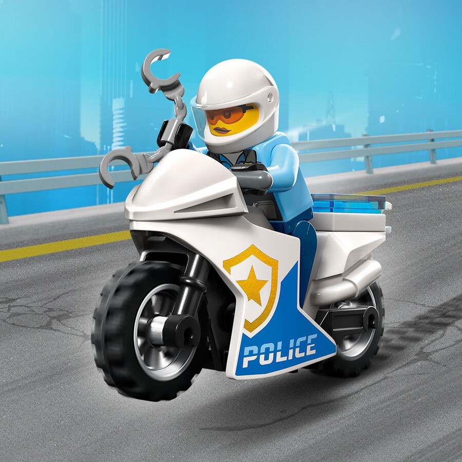 LEGO® City Polis Motosikleti Araba Takibi -60392 +5 Yaş