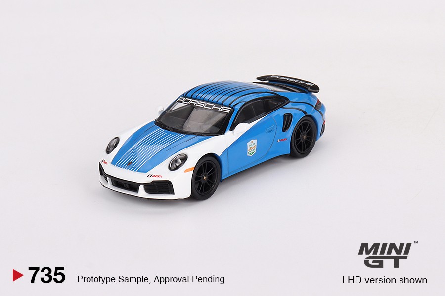 Mini GT 1/64 Porsche 911 Turbo S Safety Car 2023 IMSA Daytona 24 Hrs -MGT00735
