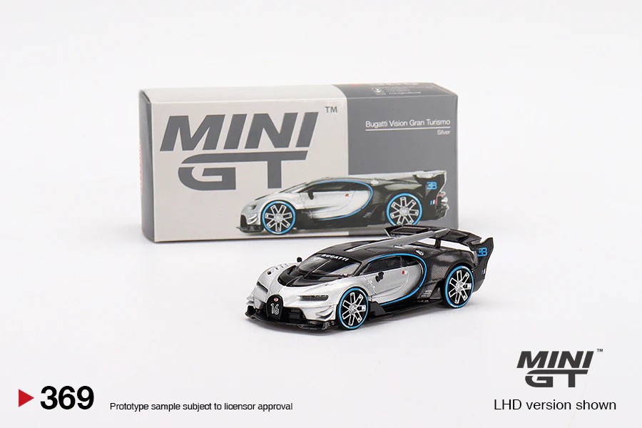 Mini GT Mijo Exclusive Bugatti Vision Gran Turismo Silver - MGT00369-BL (Y.D.)