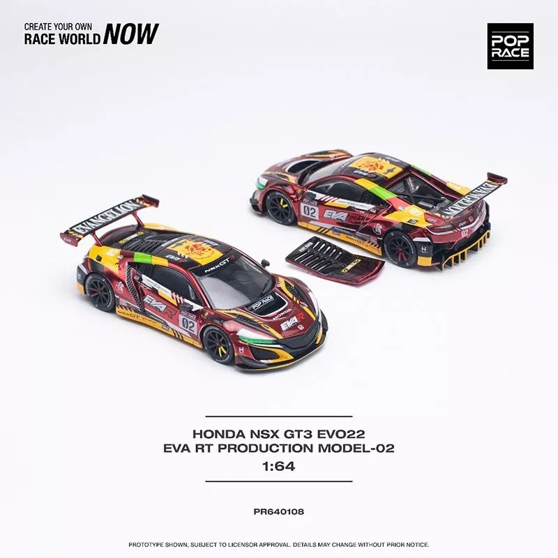 Pop Race Honda NSX GT3 Evo22 – EVA RT Production Model-02 -PR64-0108