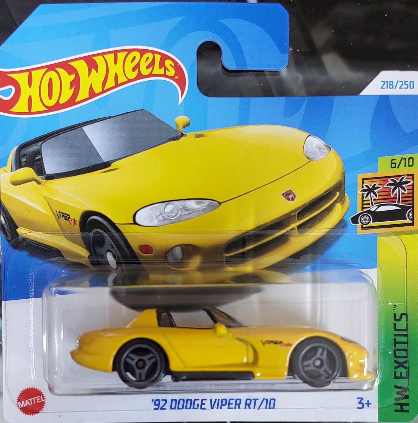Hot Wheels '92 Dodge Viper RT/10 Sarı -HTC24