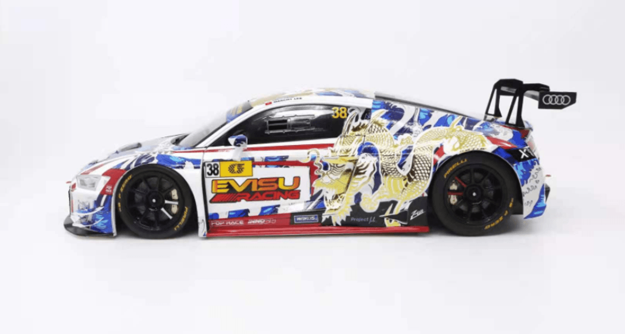Pop Race Audi R8 LMS Macau GT Cup 2020 Audi Sport Asia Team X Works Evisu Racing #38 Marchy Lee (JP) -PR64-R8LMS-EVISU