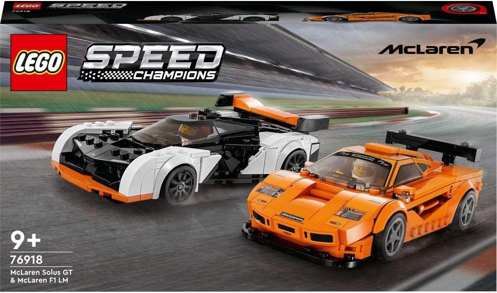 LEGO Speed Champions McLaren Solus GT & McLaren F1 LM -76918 +9 Yaş