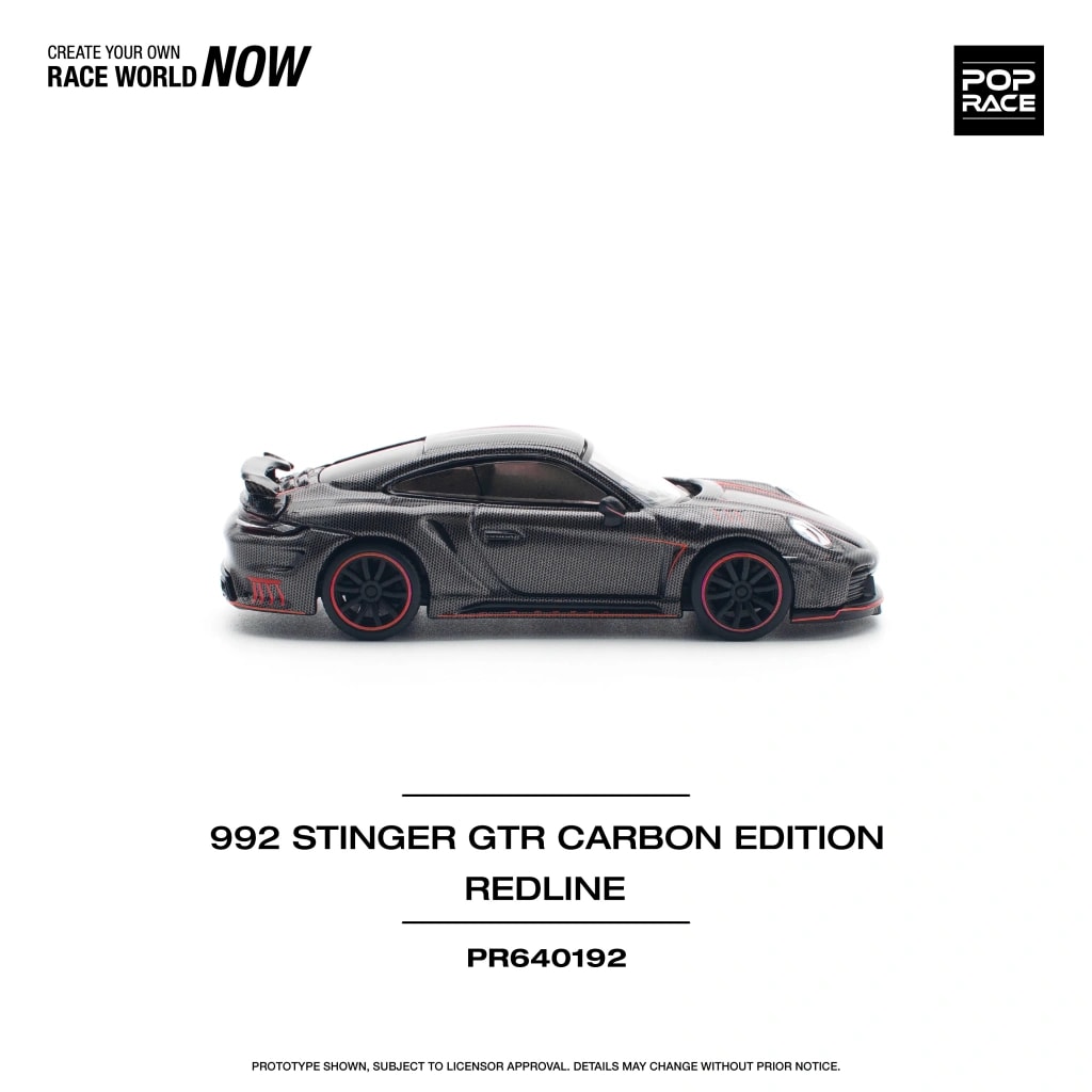 Pop Race 992 Stinger GTR Carbon Edition / Red Line -PR64-0192