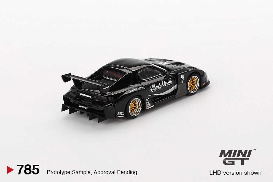 Mini GT 1/64 MAZDA RX-7 LB-Super Silhouette Liberty Walk Black -MGT00785