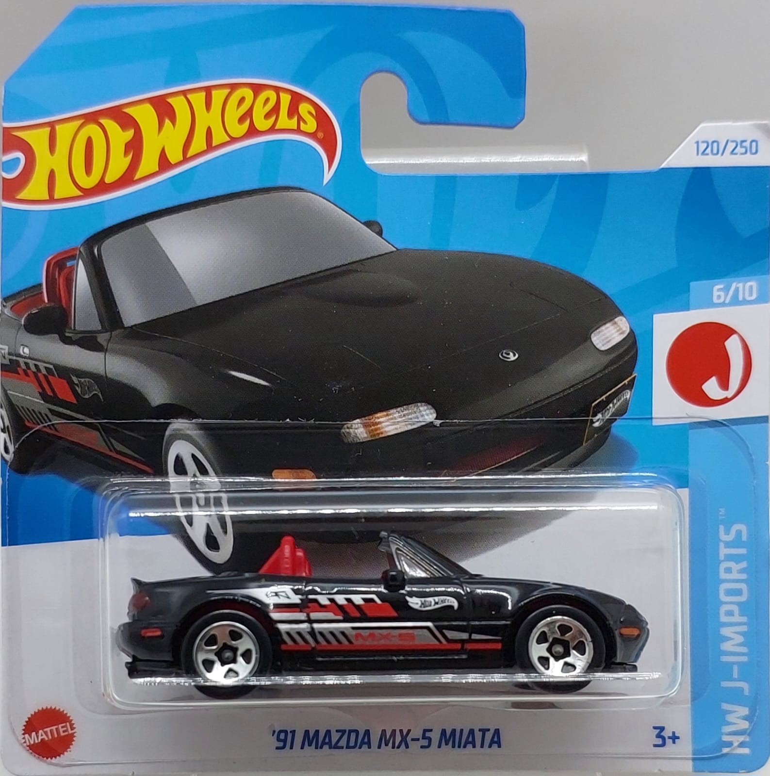 Hot Wheels HW J-Imports '91 Mazda MX-5 Miata Siyah -HTC47