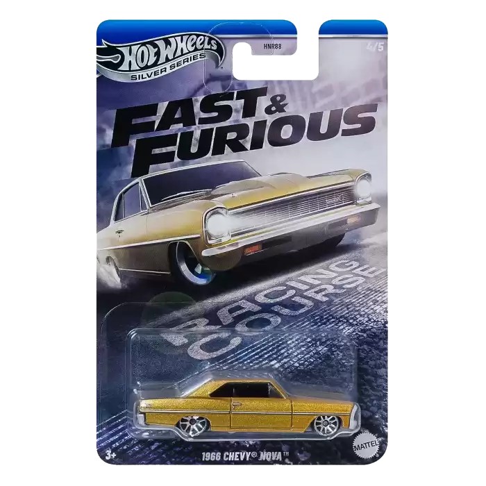 Hot Wheels Silver Series Fast & Furious 1966 Chevy Nova -JBY42 + Koruma Kabı