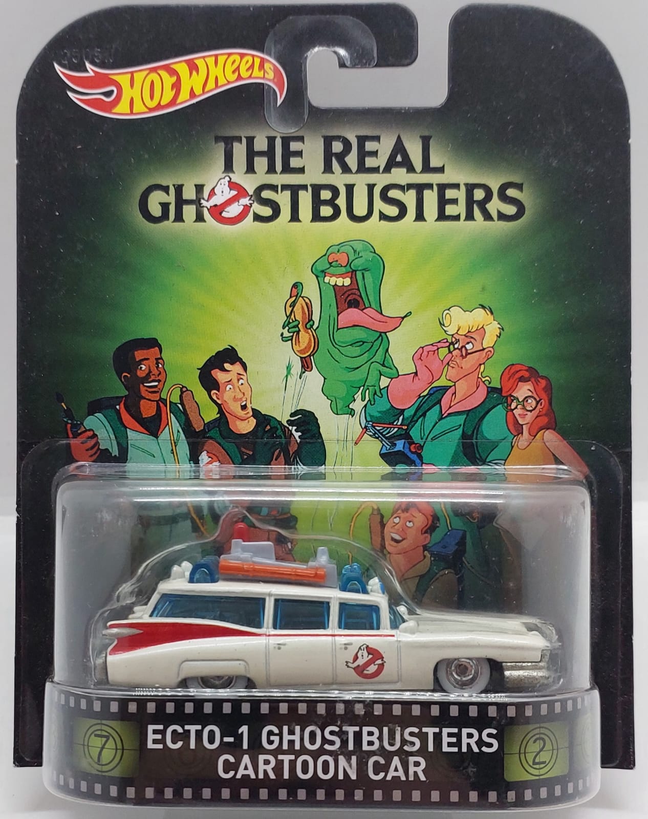 Hot Wheels The Real Ghostbusters Ecto-1 Ghostbusters Cartoon Car (2015 Y.D.) -CFR31 + Koruma Kabı