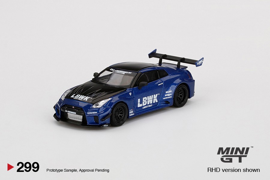 Mini GT LB-Silhouette WORKS GT Nissan 35GT-RR LBWK Blue -MGT00299-L