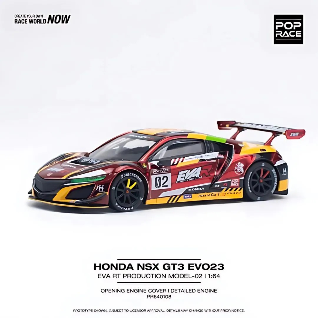 Pop Race Honda NSX GT3 Evo22 – EVA RT Production Model-02 -PR64-0108